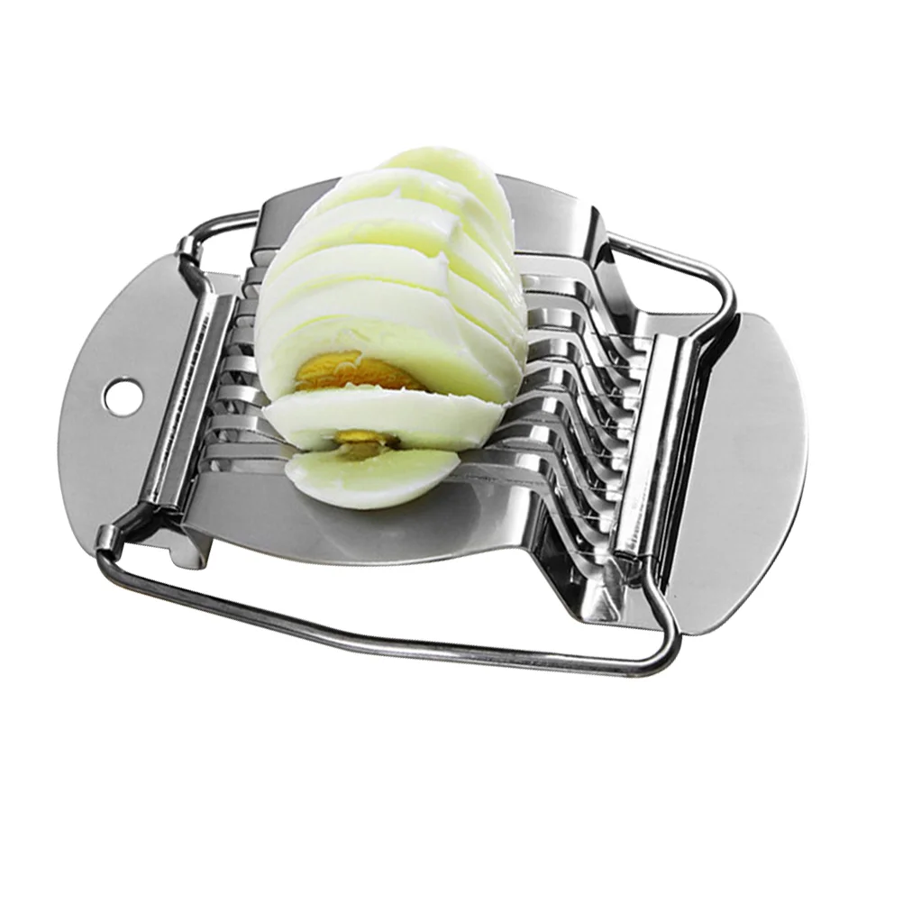 

3pcs Stainless Steel Wire Egg Slicers Eggs Mushroom Slicers Kitchen Tools Random Style