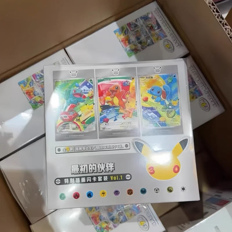 Фото Горячая распродажа: Оригинальный китайский набор карт Pokémon PTCG First Partner Sir Set к 30-летию — коллекционные карты, подарки на день рождения №3