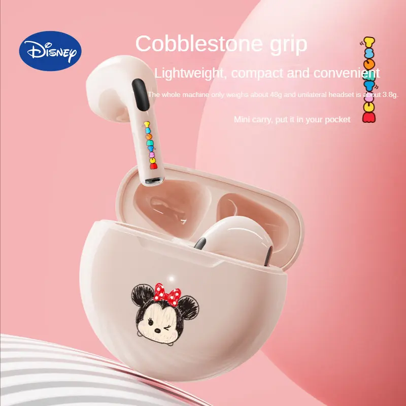 

Bluetooth-гарнитура Disney Minnie, водонепроницаемая, с шумоподавлением