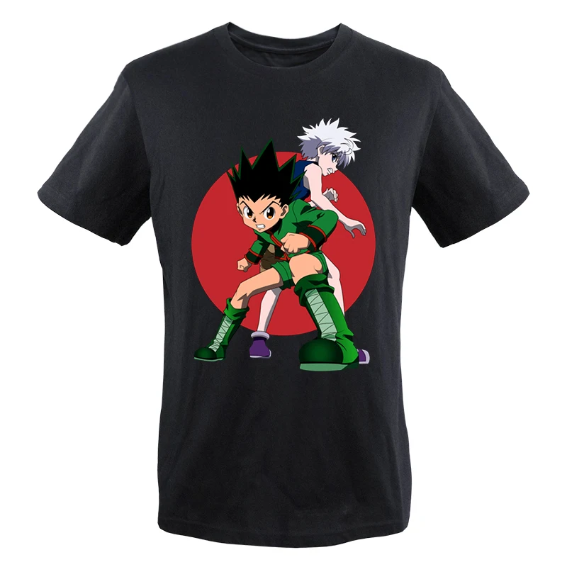 

Hunter X Hunter Killua Zoldyck T-Shirts Devil Eye Print Anime Tops Men Unisex Tees Fashion Harajuku Clothes Crewneck T Shirt Men