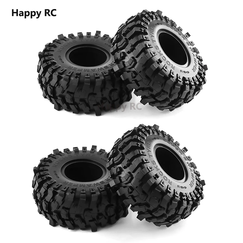 

4PCS 1.9inch Rubber Voodoo KLR Wheel Tires 118*45mm for 1:10 RC Crawler Axial SCX10 D90 TF2 MST Tamiya Cherokee