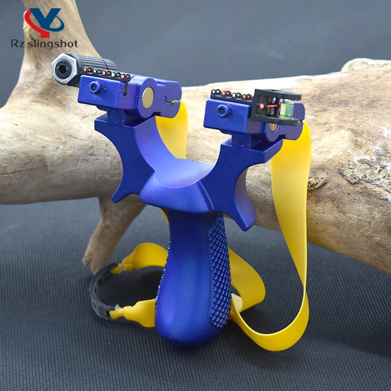 

Resin Slingshot Adjustable Rotating Bow Head Hunting Sling Catapult with Rubber Band Outdoor Sports entertainment Game Toys New
