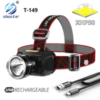 powerful xhp50 led headlamp waterproof fishing lantern torch usb rechargeable 18650 headlight 3 modes zoom head flashlight