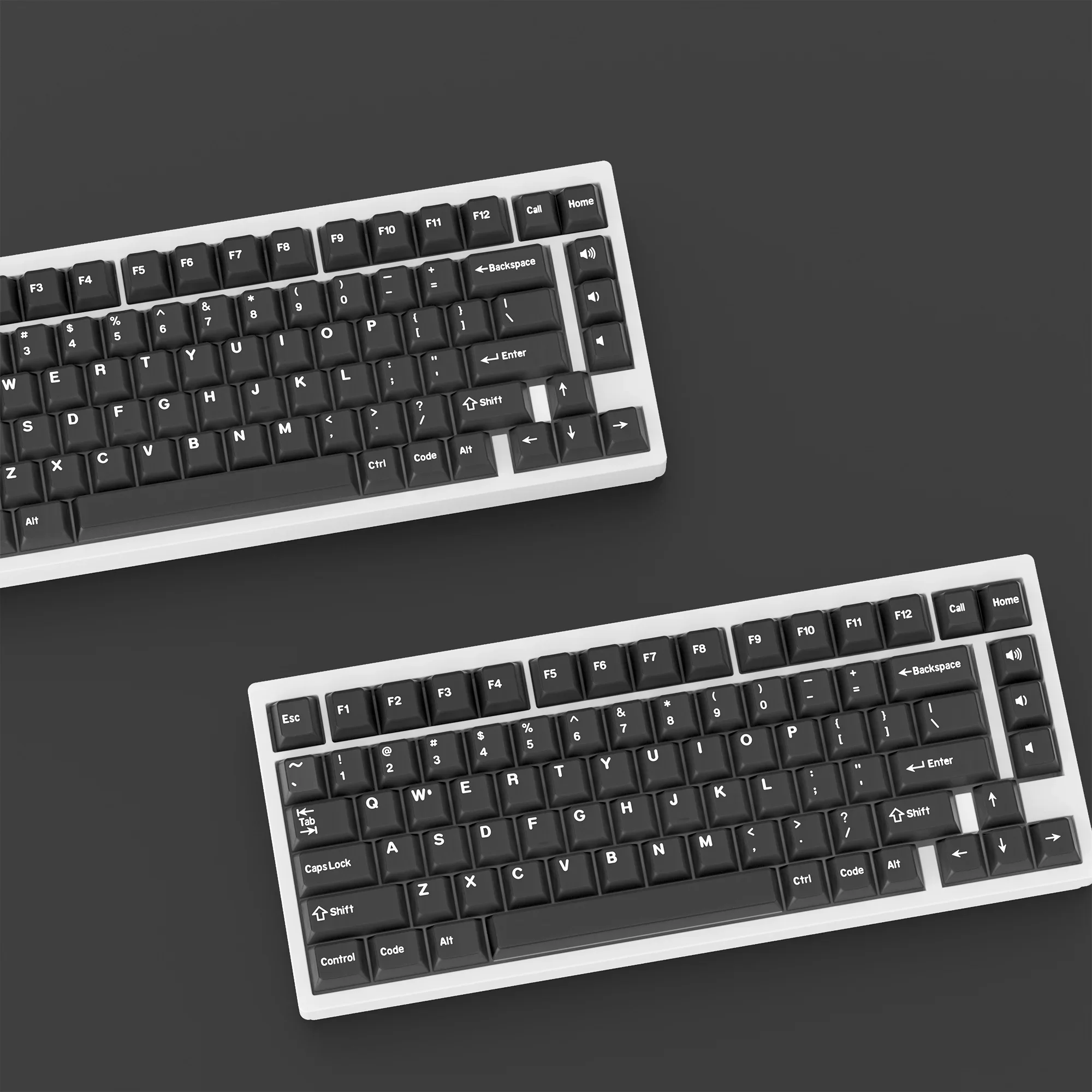 KBDiy PBT черные нефритовые колпачки для механических клавиатур колпачок клавиатуры