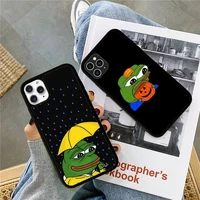 sad frog meme phone case silicone pctpu case for iphone 11 12 13 pro max 8 7 6 plus x se xr hard fundas