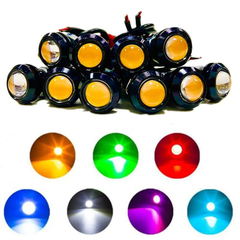 10 шт., светодиодные лампы для дневных ходовых огней, 18 мм, 12 В 10 шт., светодиодные лампы для дневных ходовых огней, 18 мм, 12 В