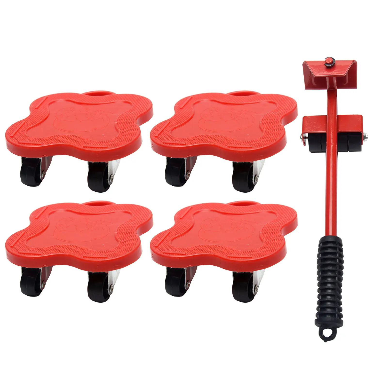 

5pcs Home Transport Heavy Stuffs Appliance Lifter Mover Tool Couches Roller Refrigerators Bed For Sofas Furniture Slides Kit