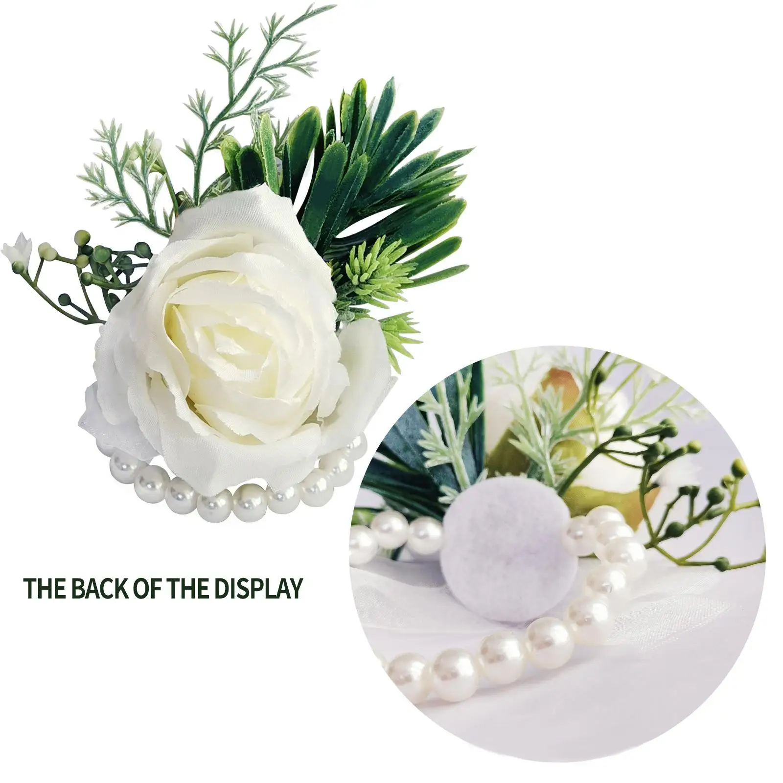 

Wrist Corsage Girls Bridesmaid Wrist Flowers Rose Corsage Bracelet for Bride Wedding