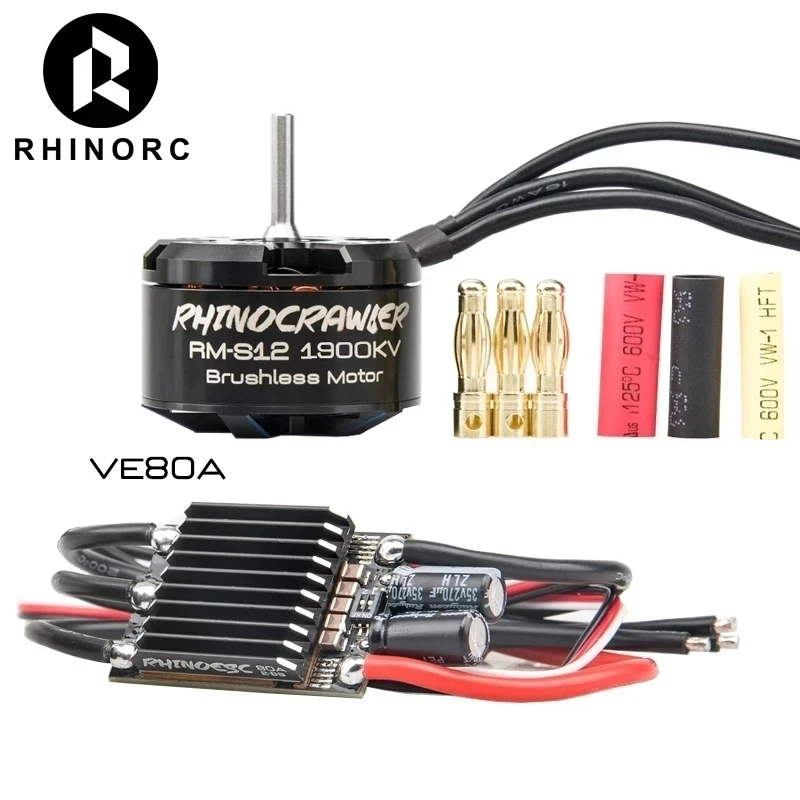 RHINO ESC 40A-S12 80A-S20 AM32 RC Автомобильный гусеничный Бесщеточный двигатель Porwer Systemm для