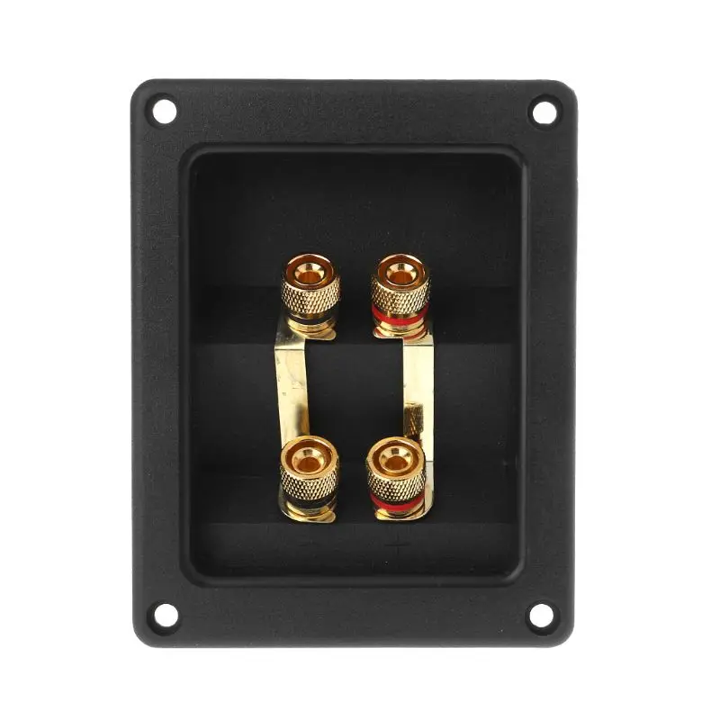 

Black Compact Screw Terminal Round Cup Connector Angled for Easy Access Gold-plated Contacts for Optimal Signal Transfer