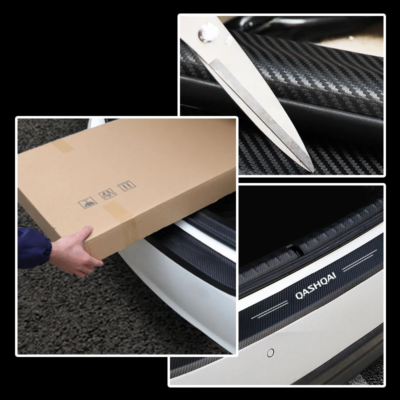 Наклейка на задний бампер багажника автомобиля для Nissan Qashqai J10 J11 2021 2020 2019 2018 2017 2016