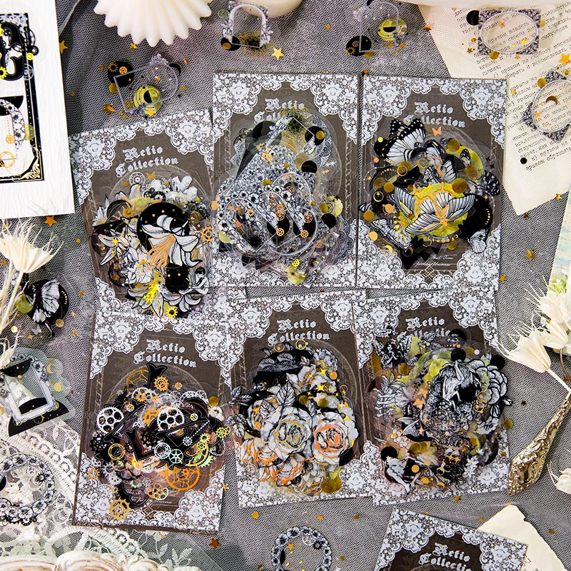 

30 шт./партия, декоративные наклейки-бабочки с цветами