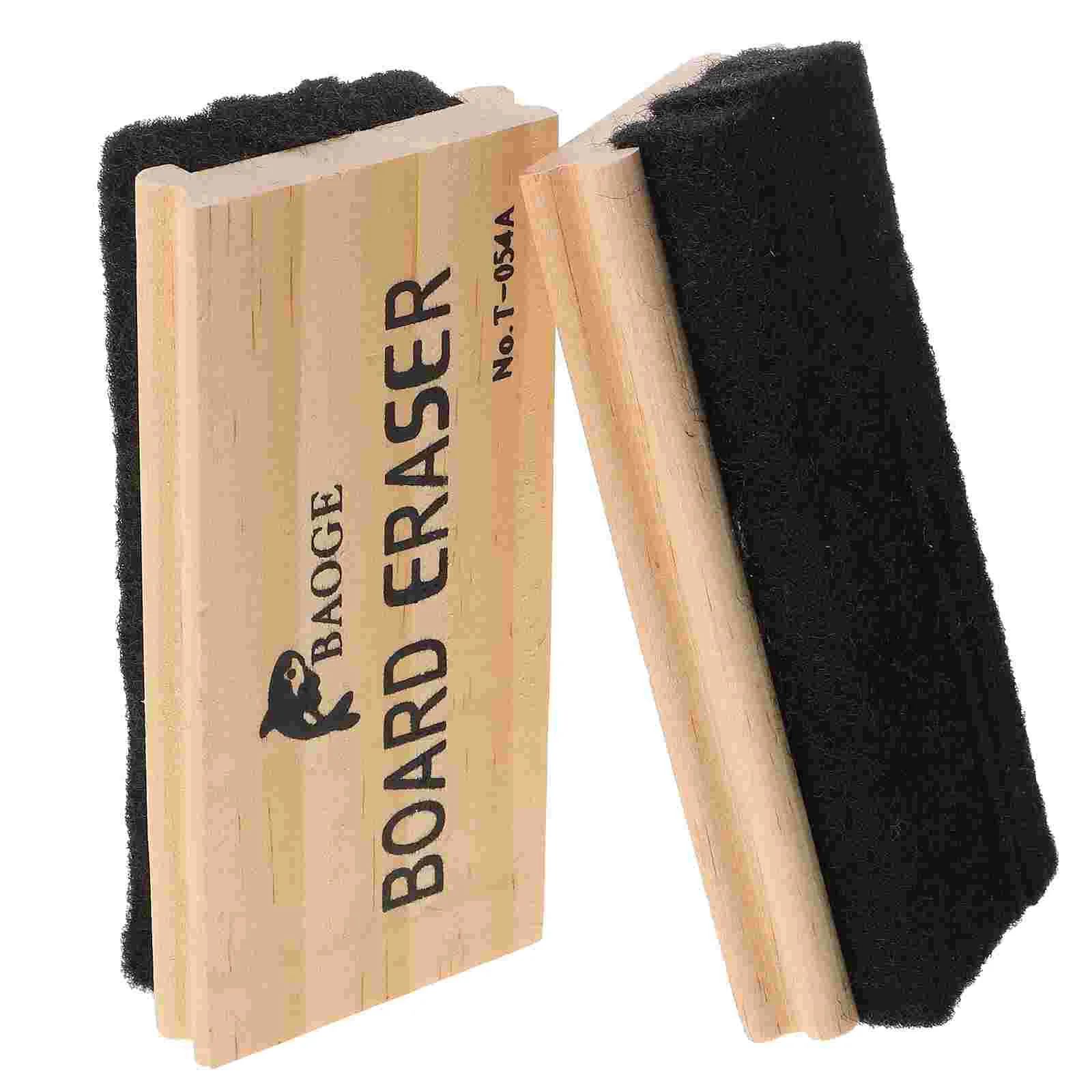 

2pcs Chalkboard Eraser Wood Chalkboard Eraser Blackboard Whiteboard Chalk Eraser Office School