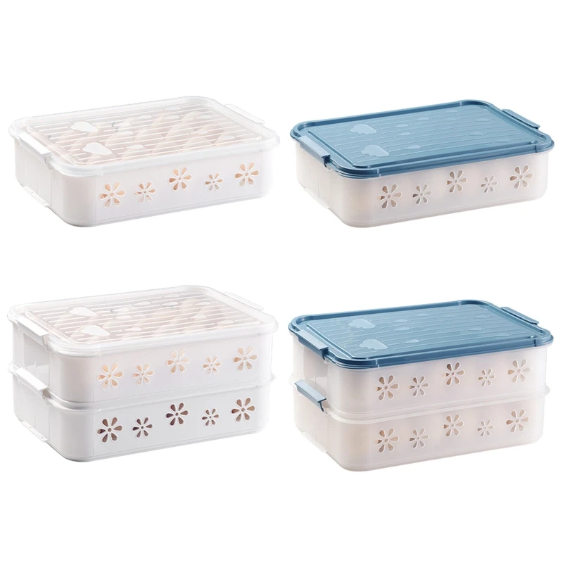 

Smart Stackable Egg Container with Lid One / Double Layer Egg Drawer Protect Egg Drop Shipping