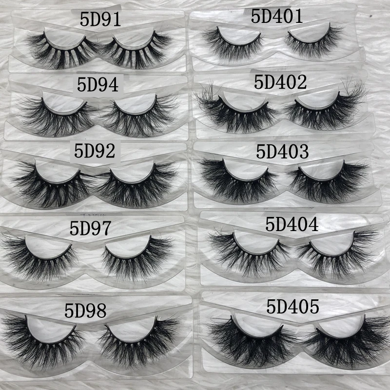 Mikiwi wholesale 50 pairs/pack 3D Mink Lashes No packaging Full Strip Lashes Mink False Eyelashes custom box Makeup eyelashes images - 6