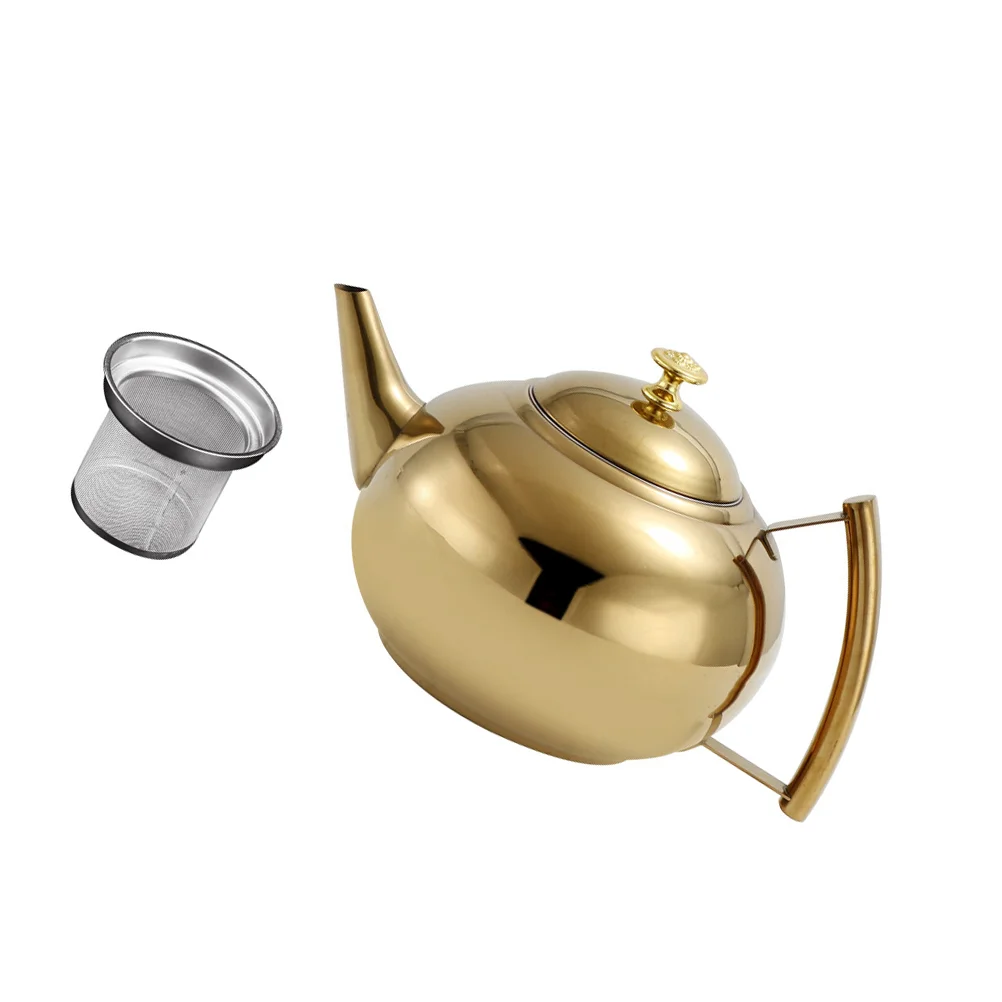 

Kettle Tea Teapot Pot Stainless Steel Coffee Stovetop Watercampinginfuser Kitchen Whistling Loose Strainerstove Japanese Filter