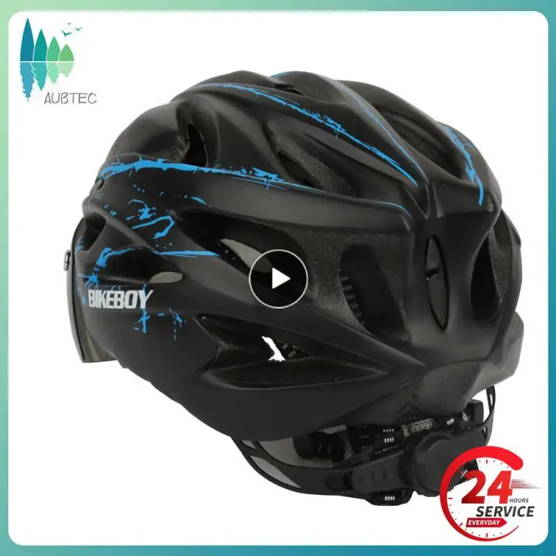 

Unisex Bicycle Helmet With Detachable Magnetic Goggles Snowboard Helmet Ultralight Mountain Cycling Helmet Bike Safety Helmet