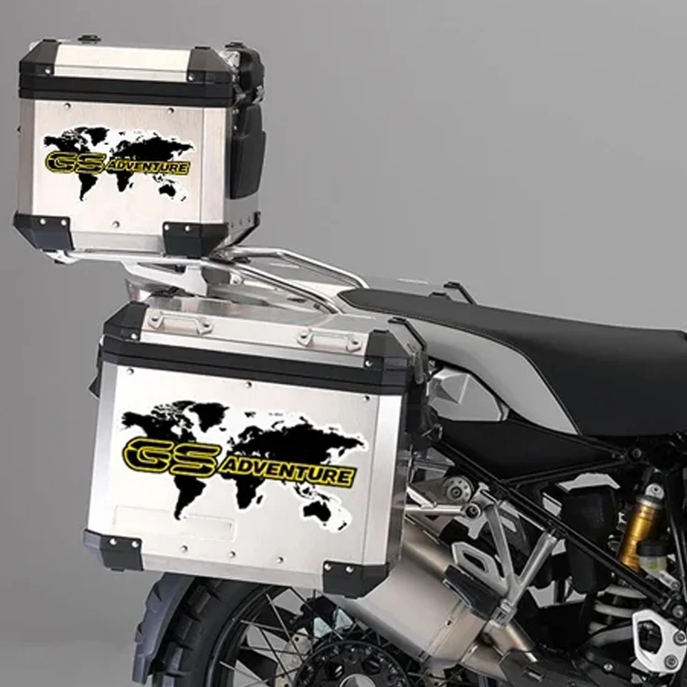 Фото Для R1200GS F850GS F800GS R1250GS F750GS R 1200 1250 850 750 GS GSA Rallye Adventure, алюминиевые чехлы на багажник, наклейки №4