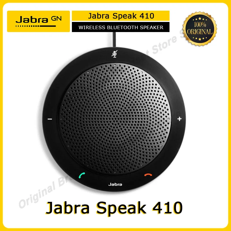 

Original Jabra Speak 410 Corded Speakerphone for Softphones Easy Setup Portable USB Speaker for Holding Meetings Anywhere MS/UC
