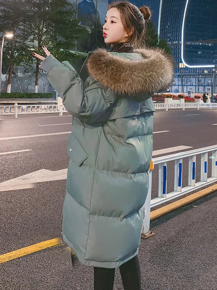 

2023 Woman Clothe Lady Coat Female Jacket Down Coats Korean Dongdaemun High Quality Clothes Stylish Removable Fur Collar Garment