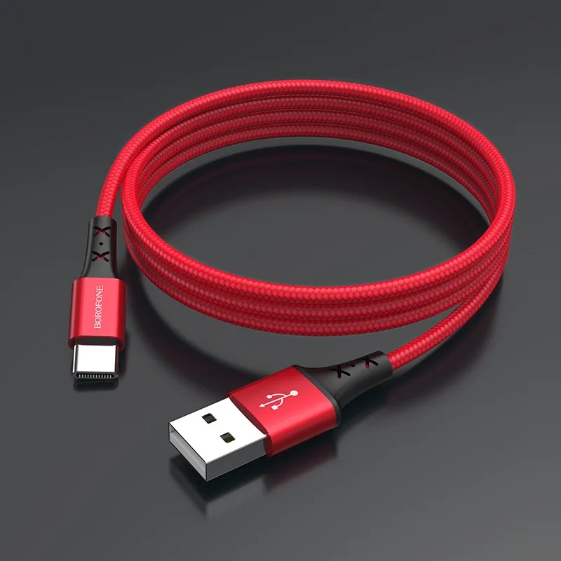 Кабель зарядное устройство USB BOROFONE BX20 Enjoy - Type-C 2А 1 м красный | Мобильные телефоны и