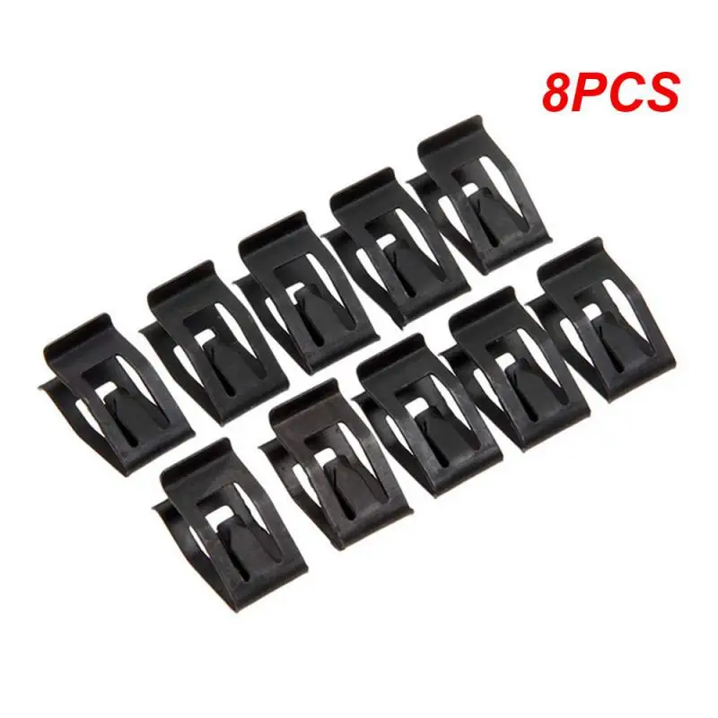 

8PCS Car Front Console Dash Dashboard Auto Door Trim Metal Retainer Black Rivets Fastener Clips Fit for Ford Mazda