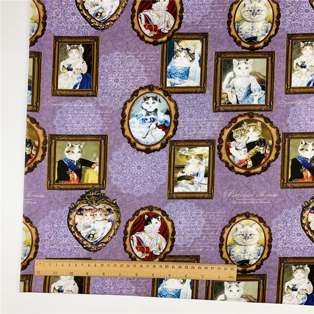 Фоторамка с изображением кошки обычная хлопчатобумажная ткань для шитья