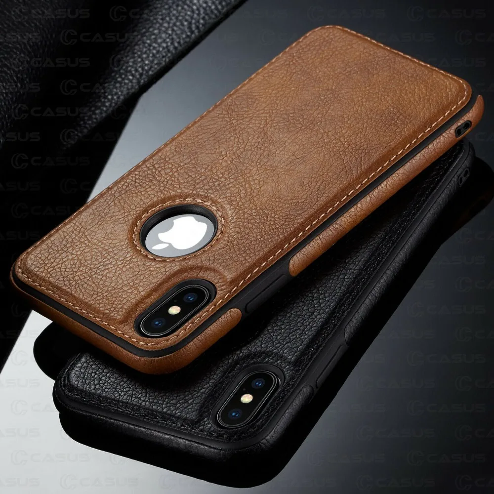 For iPhone 14 pro max 13 12 11 Pro 11 Pro Max Case  Luxury Vintage PU Leather Back Thin Case Cover for iphone XS Max XR Case