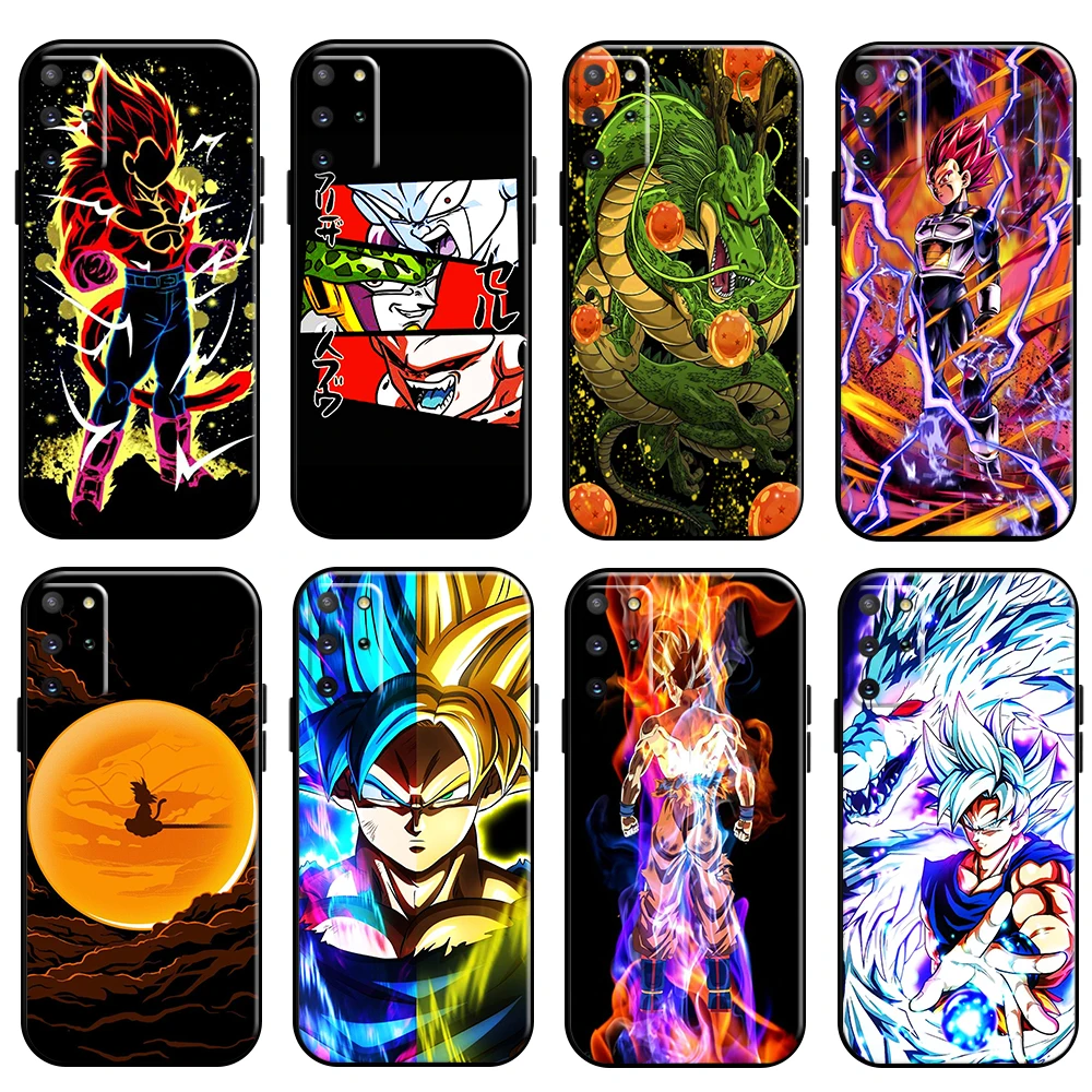 

Dragon Ball Goku Phone Case For Samsung Galaxy S21 S20 Plus Ultra FE 5G Carcasa Soft Back Silicone Cover Coque Liquid Silicon