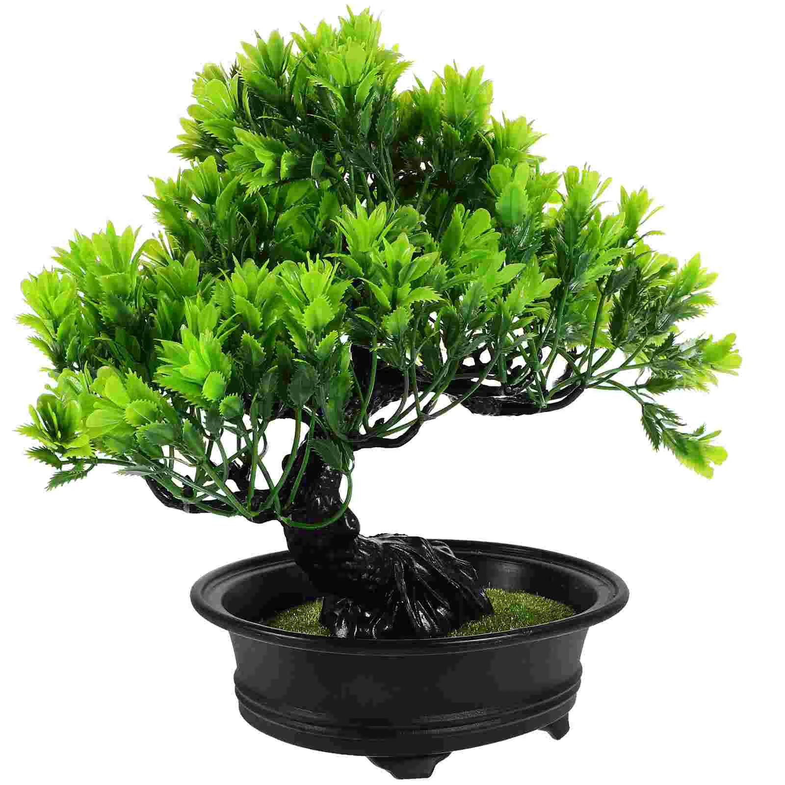 

Artificial Potted Plant Bonsai Tree Desk Plants Faux Pine Fake Mini Ornaments Decor Porch