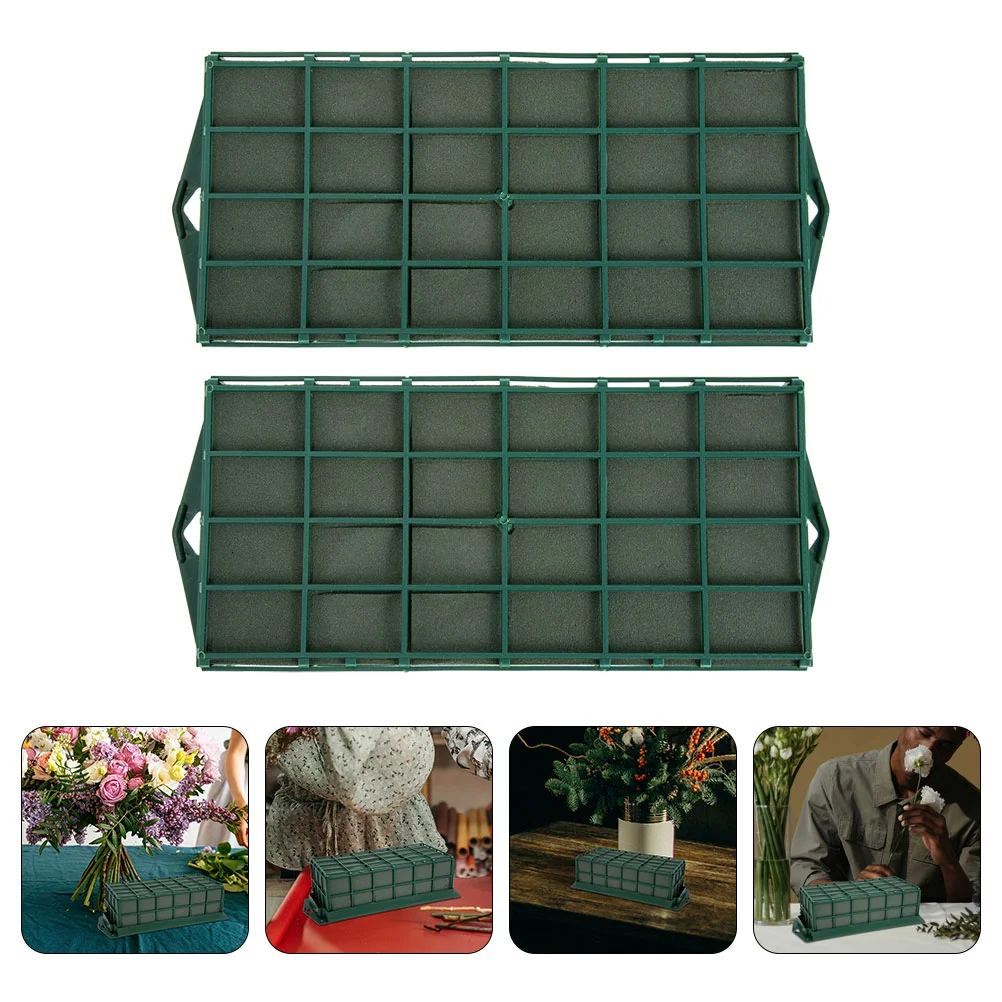 

Flower Floral Mud Blocks Cage Arrangement Holder Wet Spongeblock Dried Styrofoam Craft Flowers Holders Dry Cages Bricks