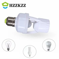 led e27 lamp base intelligent light bulb switchac100 240v socket e27 converter with pir motion sensor ampoule e27 lamp base