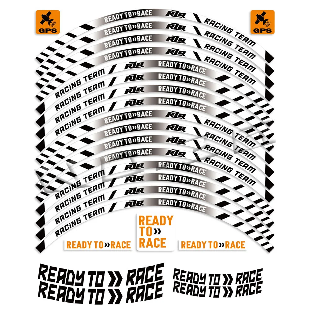 

Для KTM Duke 390/690/790/890/1290 полосатая наклейка на обод колеса мотоцикла Светоотражающая 17-дюймовая лента водонепроницаемые аксессуары