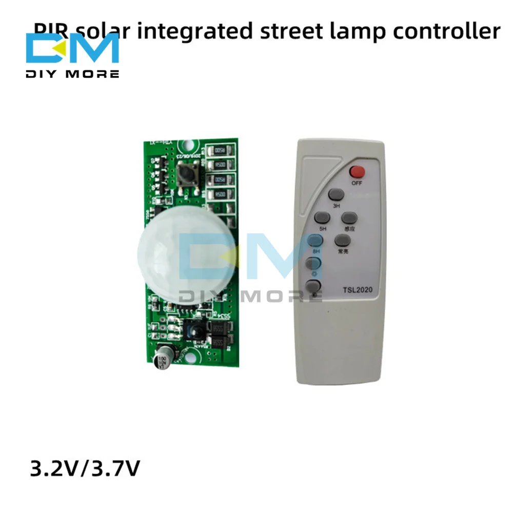 

Remote Control + Human Body Induction Solar Light Circuit Board 3.2V 3.7V Solar Integrated Street Light Control Board