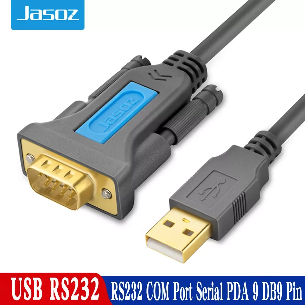 

NEW2023 Jasoz USB to RS232 COM Port Serial PDA 9 DB9 Pin Cable Adapter Prolific pl2303 for Windows 7 8.1 XP Vista Mac OS USB RS2