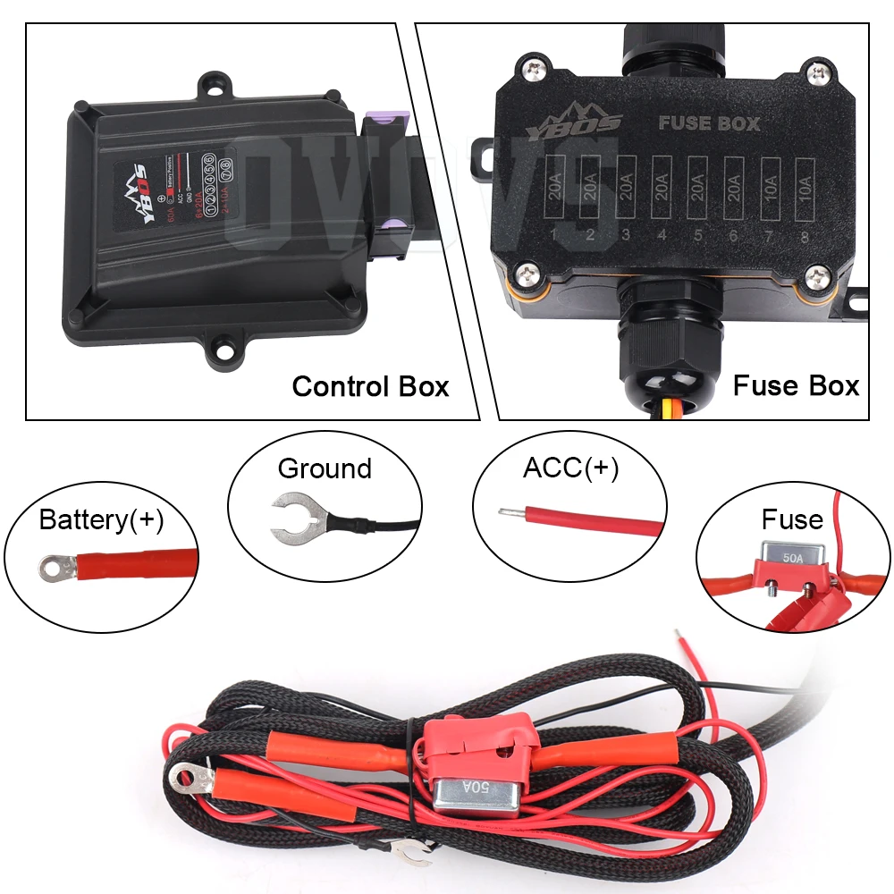 Автомобиль Грузовик UTB RV Прицеп DC12V Универсальный 8-классный переключатель Панель