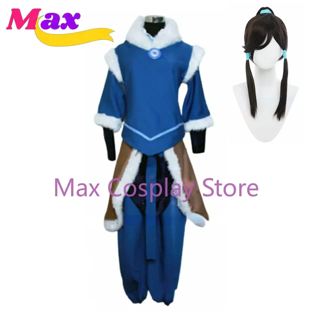 wby2 Cos Аватар Косплей Костюм Корра Униформа Парик На Заказ