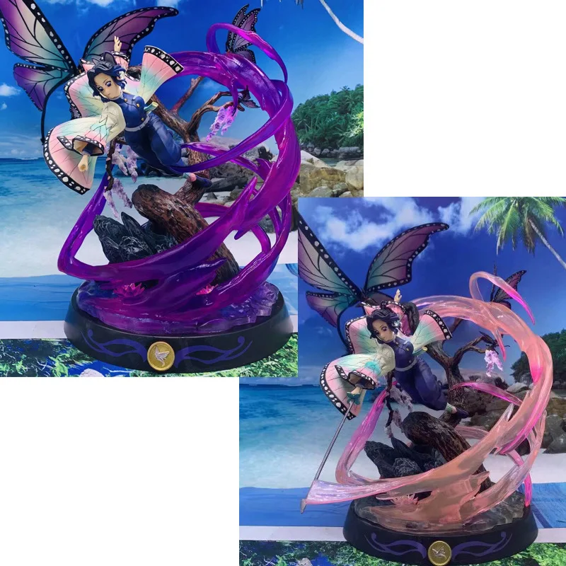 

36CM Animal Figures Kochou Shinobu Demon Slayer Kochou Shinobu Delicate Statue Figure Children Toy Gift Collection Souvenirs PVC
