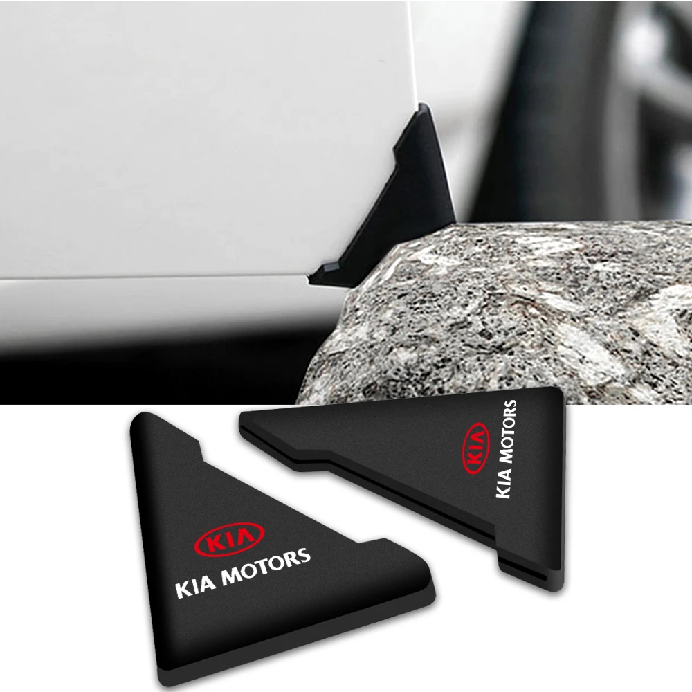 

2pcs Silicone Car Door Corner Scratch Protector Cover Crash Bumper For Kia Sportage Rio 3 4 Ceed Picanto Soul Stonic Niro K5 etc