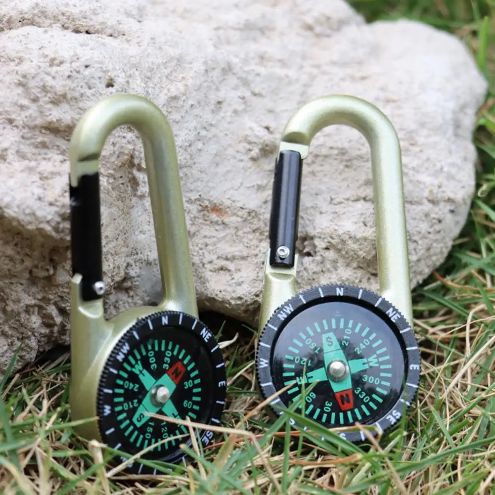 ia Mini Compass Brelok do kluczy ze stopu cynku Karabińczyk Klamra Akcesoria zewnętrzne biwakowania Piesze wycieczki z plecakiem 열 فا고리