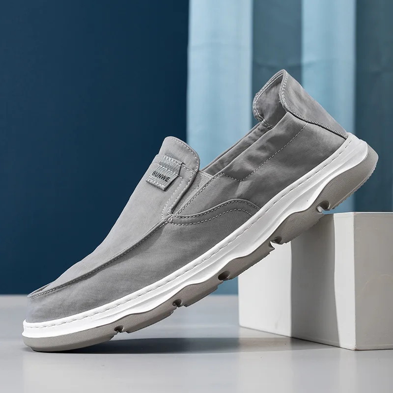 Men's trendy lazy shoes lightweight and breathable casual canvas 220340