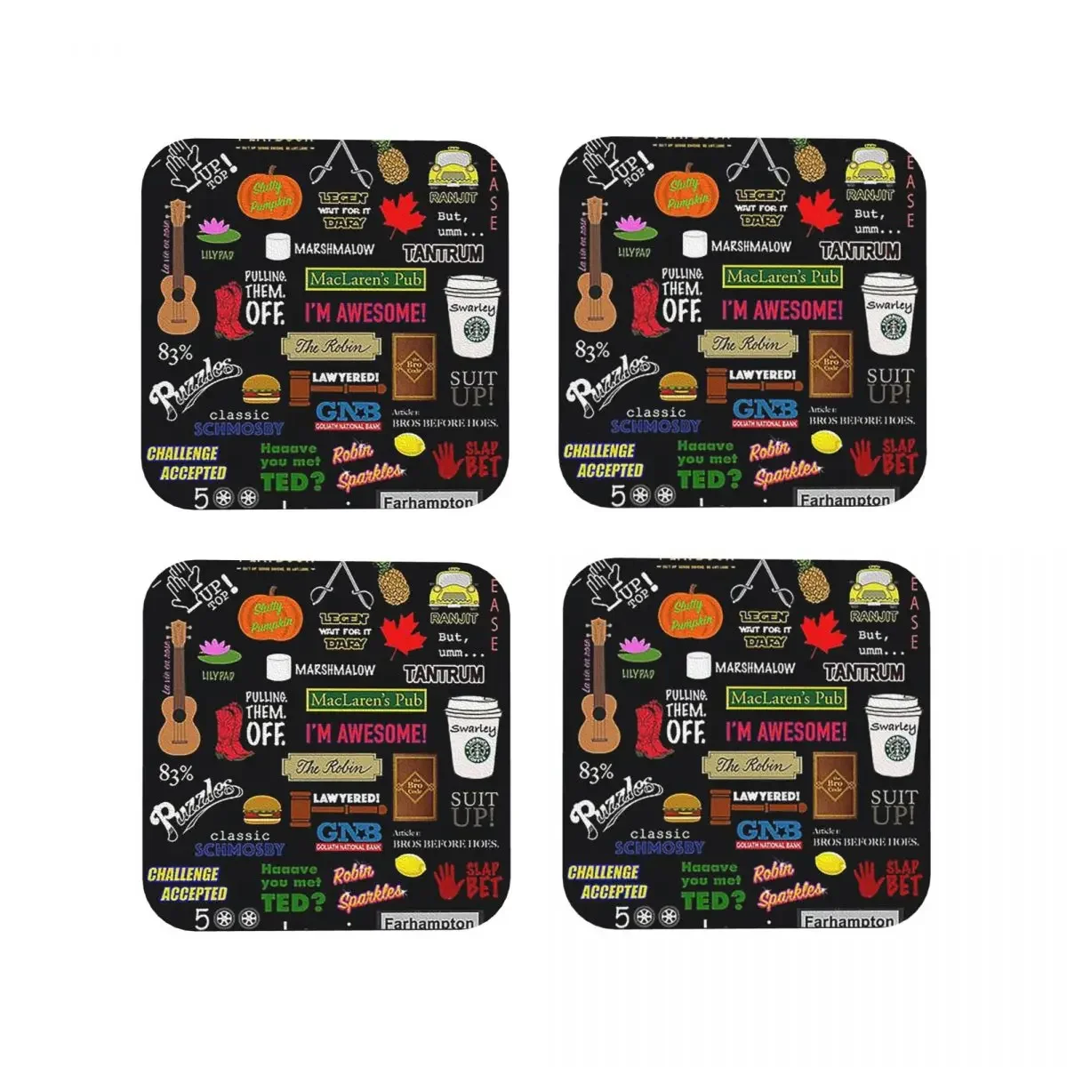 Подставки для ТВ-шоу Как я встретил вашу маму Himym кухонные подставки чашки