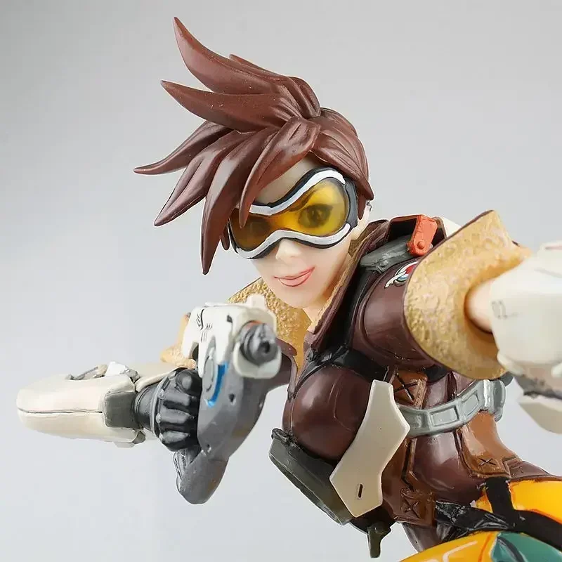 28 см горячая игра OW Over watch фигурка Tracer с подсветкой обновленная версия настольная