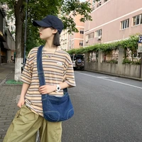 denim shoulder bags for women 2022 student messenger bag y2k jeans daily shopper eco bag korea high quality canvas satchel retro