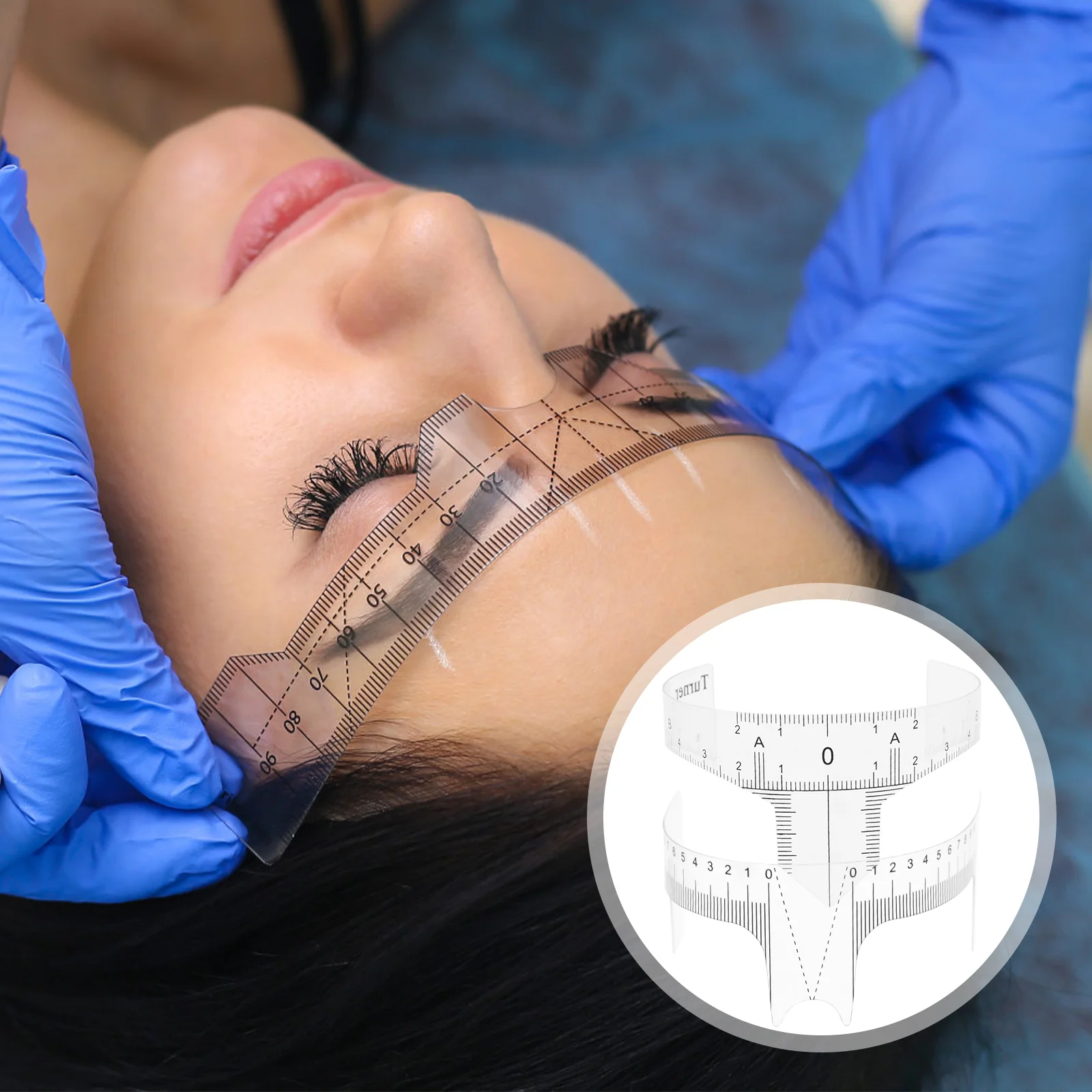 

Eyebrow Ruler Tool Microblading Sticker Bridge Nose Measure Shape Auxiliary Disposable Measuring Template Guide Caliper Supplies