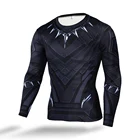 Футболка мужская компрессионная с длинным рукавом и 3D-принтом Пантеры