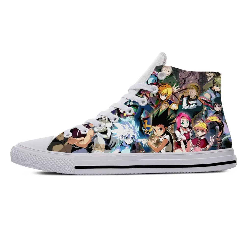 

Cartoon Anime Hunter X Hunter Killua Zoldyck Cool Casual Cloth Shoes High Top Lightweight Breathable 3D Print Men Women Sneakers