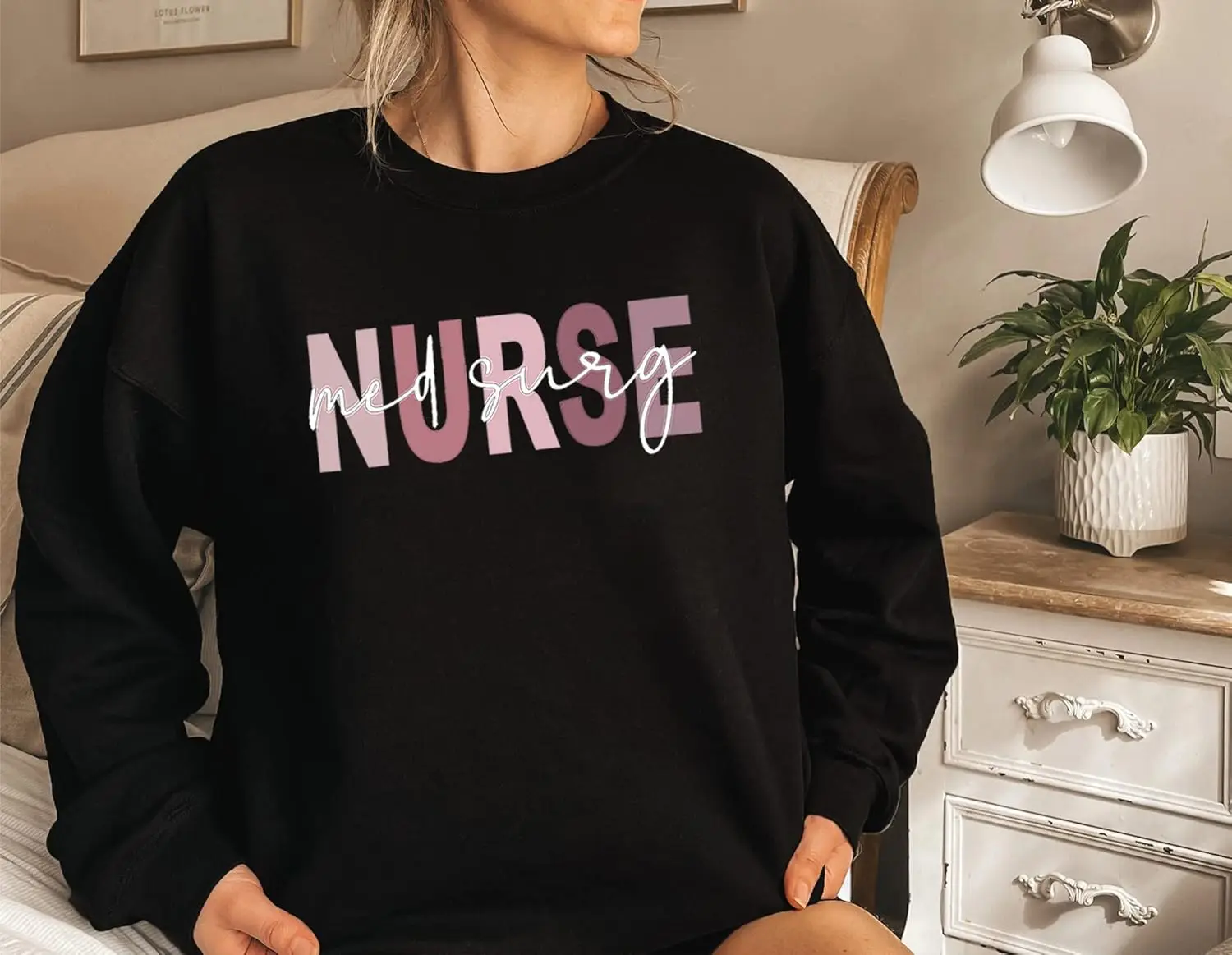 Толстовка Med Surg Nurse Life для женщин медицинский хирургический медсестра