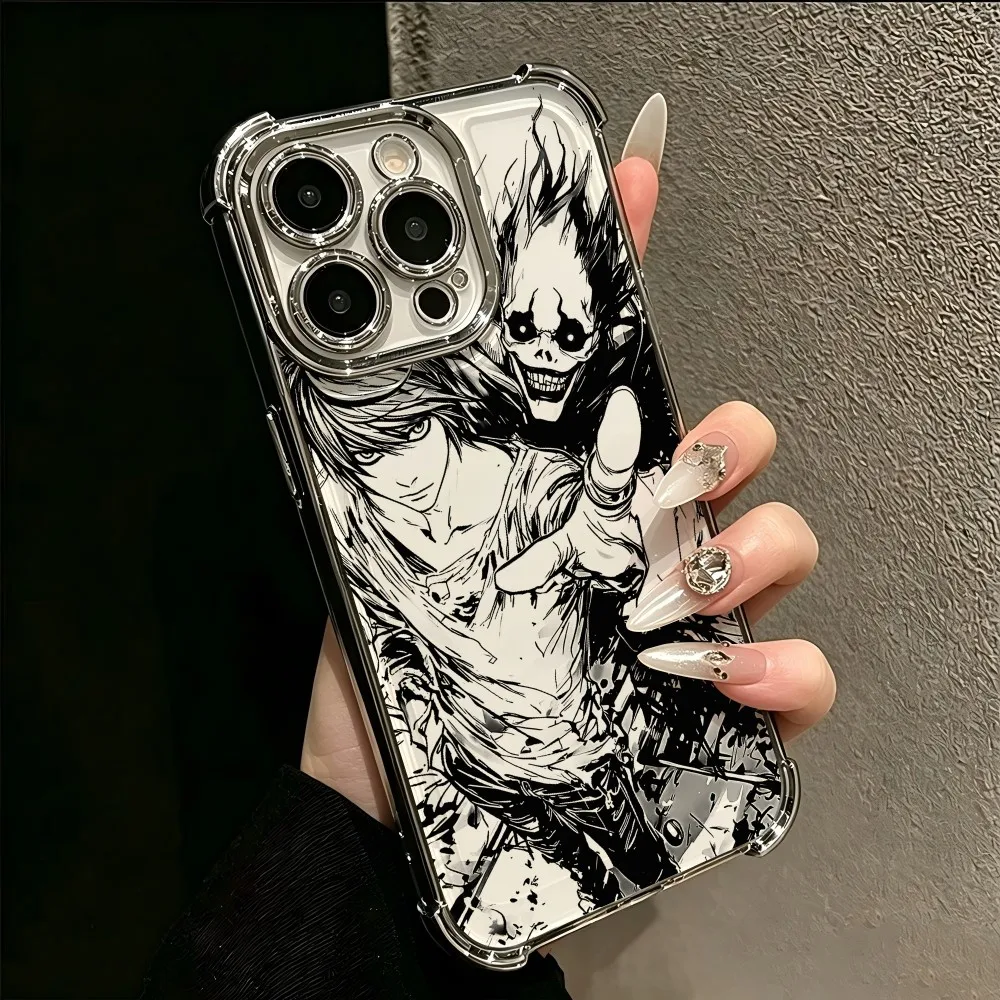 Фото Новый противоударный чехол для телефона Xiaomi Redmi A7, A15, A3, 15C, 14C, K50, A1, Note 15, 14, 13, 12, 12S Pro Plus 4G 5G с дизайном «Аниме: Death Note» №3