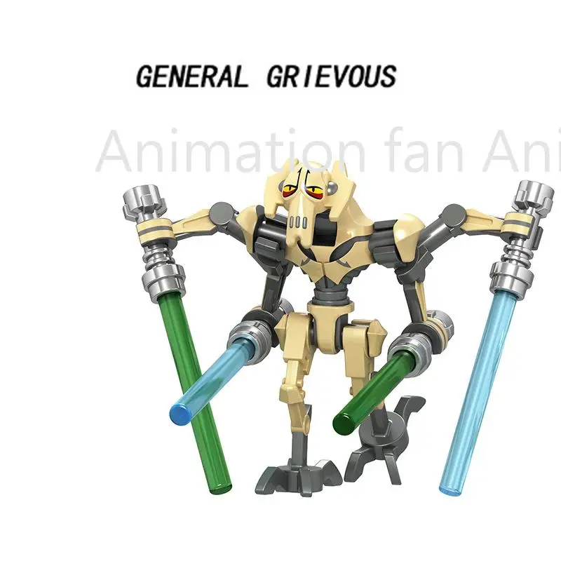 Mini Figures Building Blocks Gold C-3Po General Grievous Battle Buzz Droid Star Bricks Action Wars Toys Robot Force | Игрушки и хобби